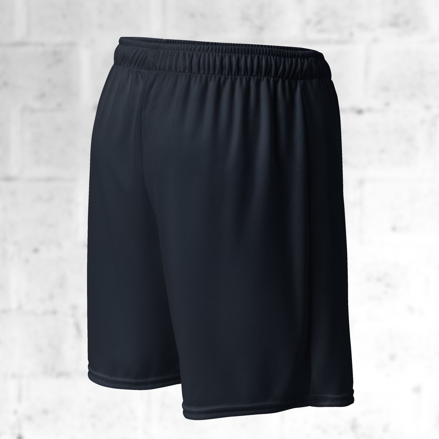 Core mesh dance sport short navy back view flexible waistband performance short