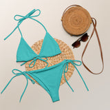 CHROMA Pop Aqua Triangle Bikini