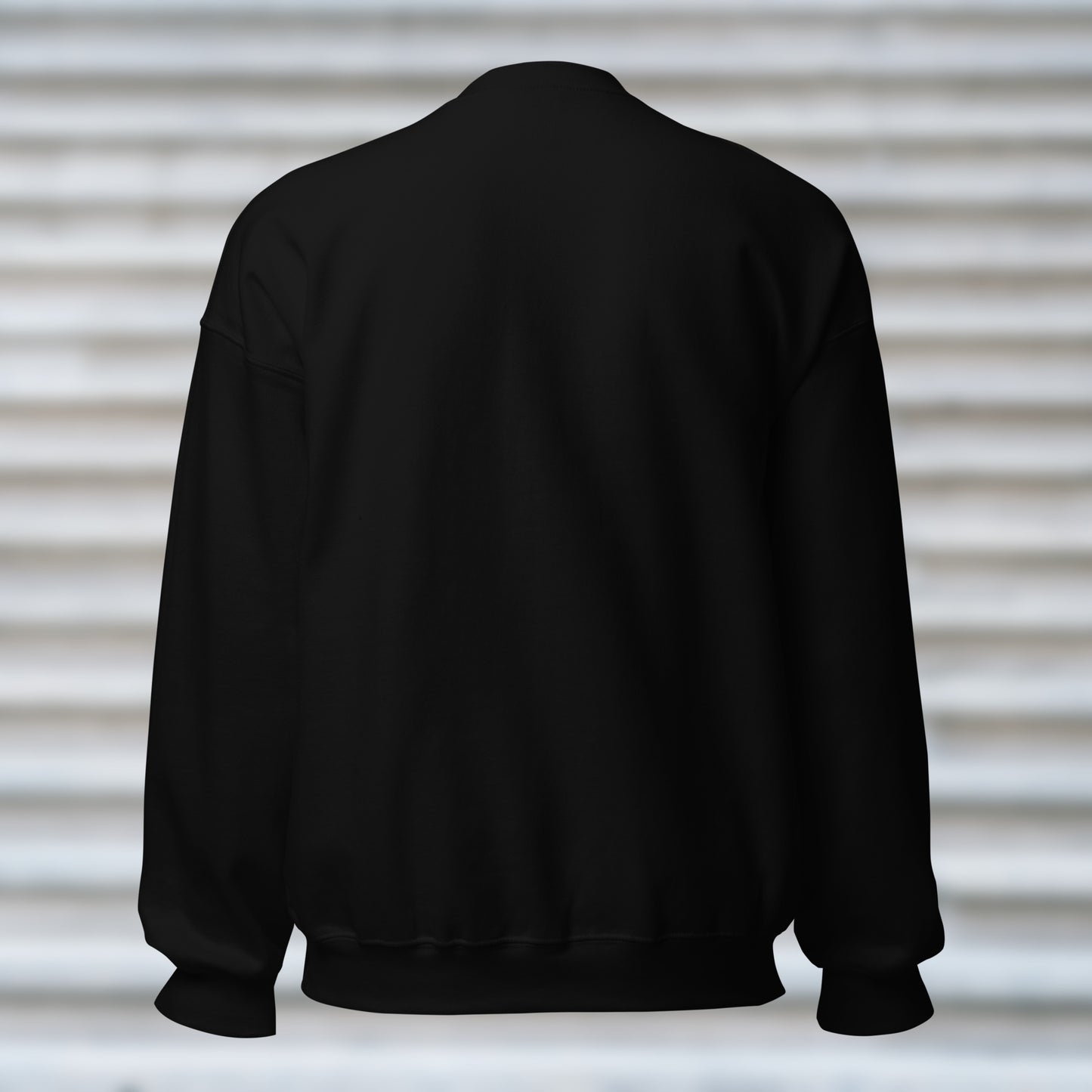 Back view of CORE Black Crewneck Sweatshirt Dancewear