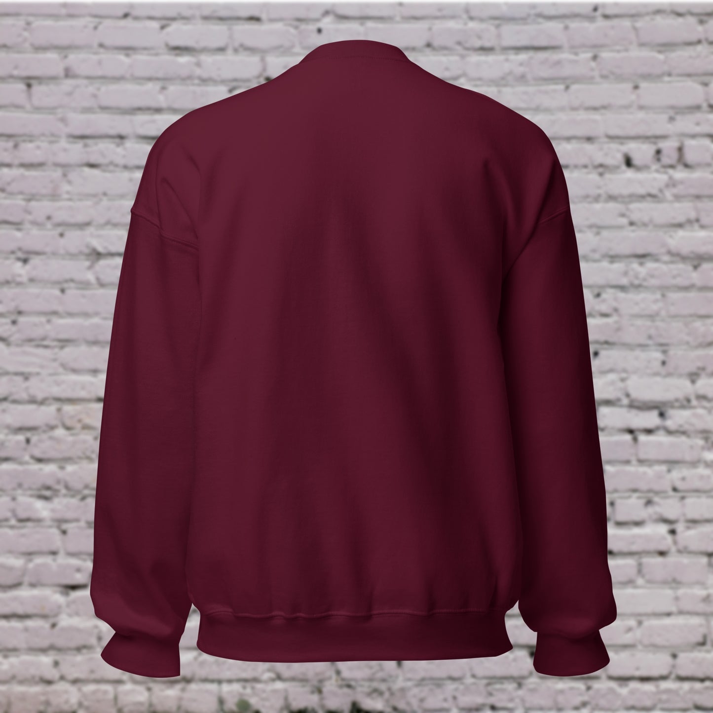 Back view CORE Maroon sweatshirt Dancewear