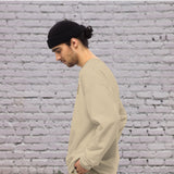 SWEAT-SHIRT À COL ROND CORE — SABLE