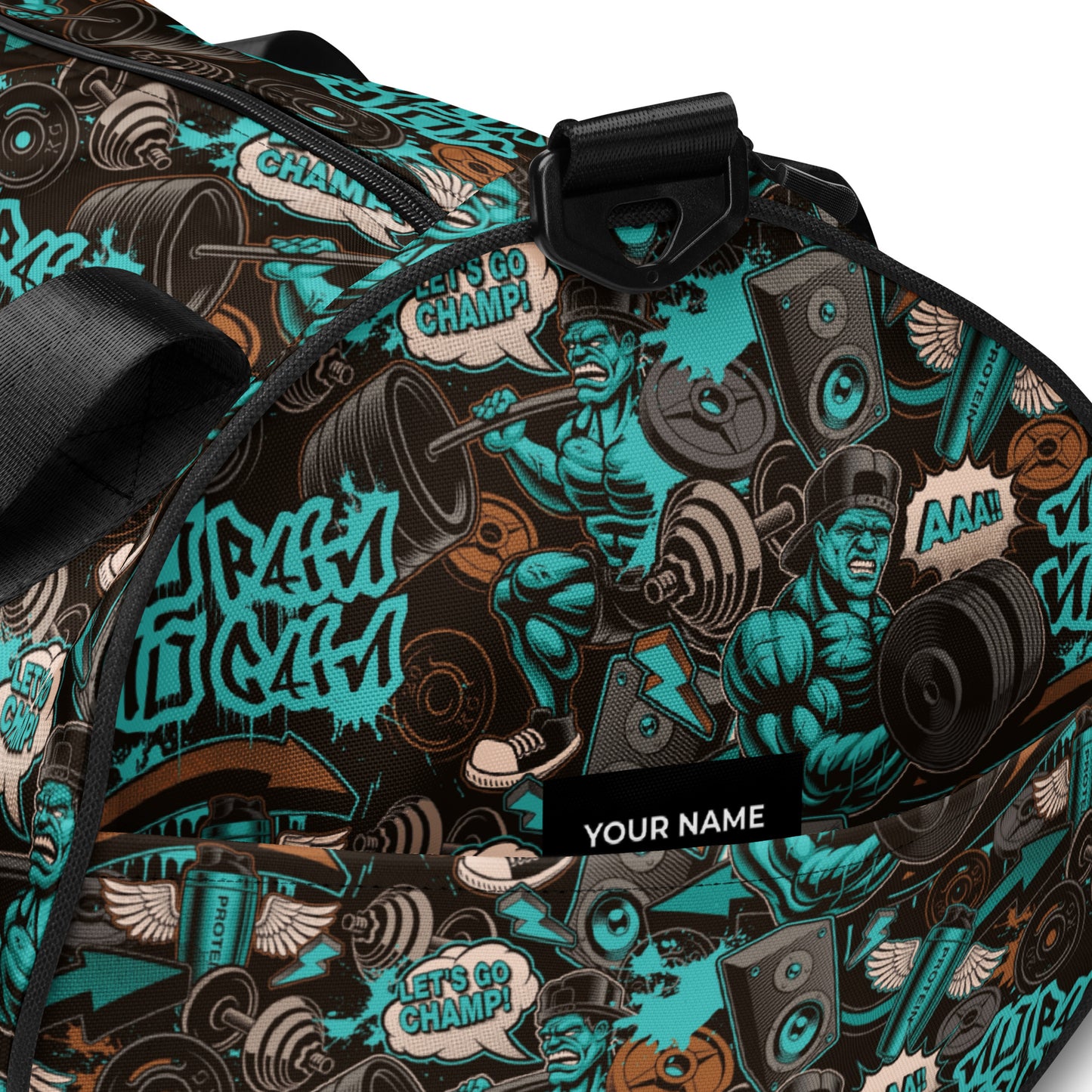 Aqua Power Gym & Dance Bag Close-up and custom option