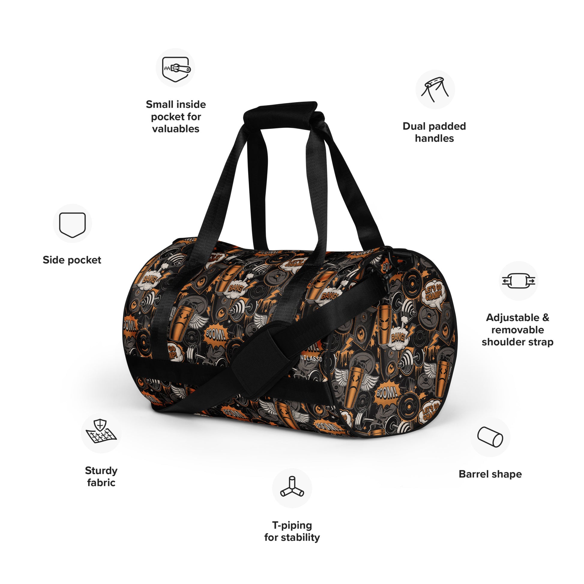 Bronze Power Round Gym & Dance Bag infos
