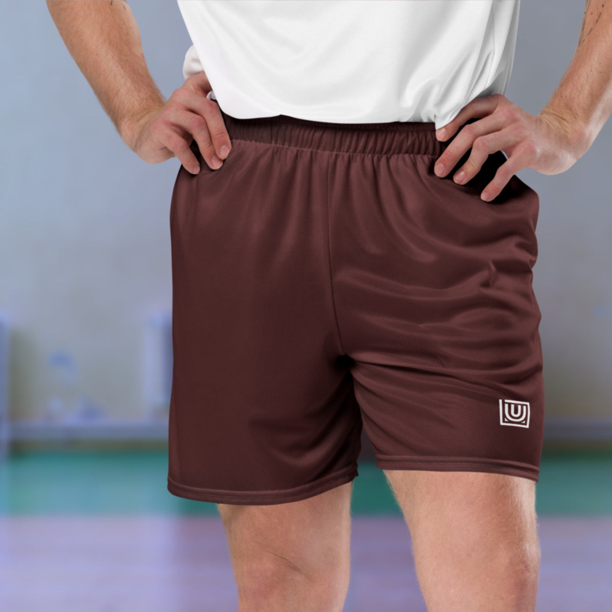 Essential Mesh Shorts - Brown — Unisex