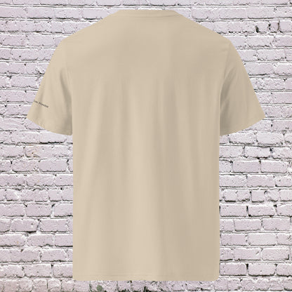 Back view of UNCLASSD CORE Sand warm neutral tee For dancers