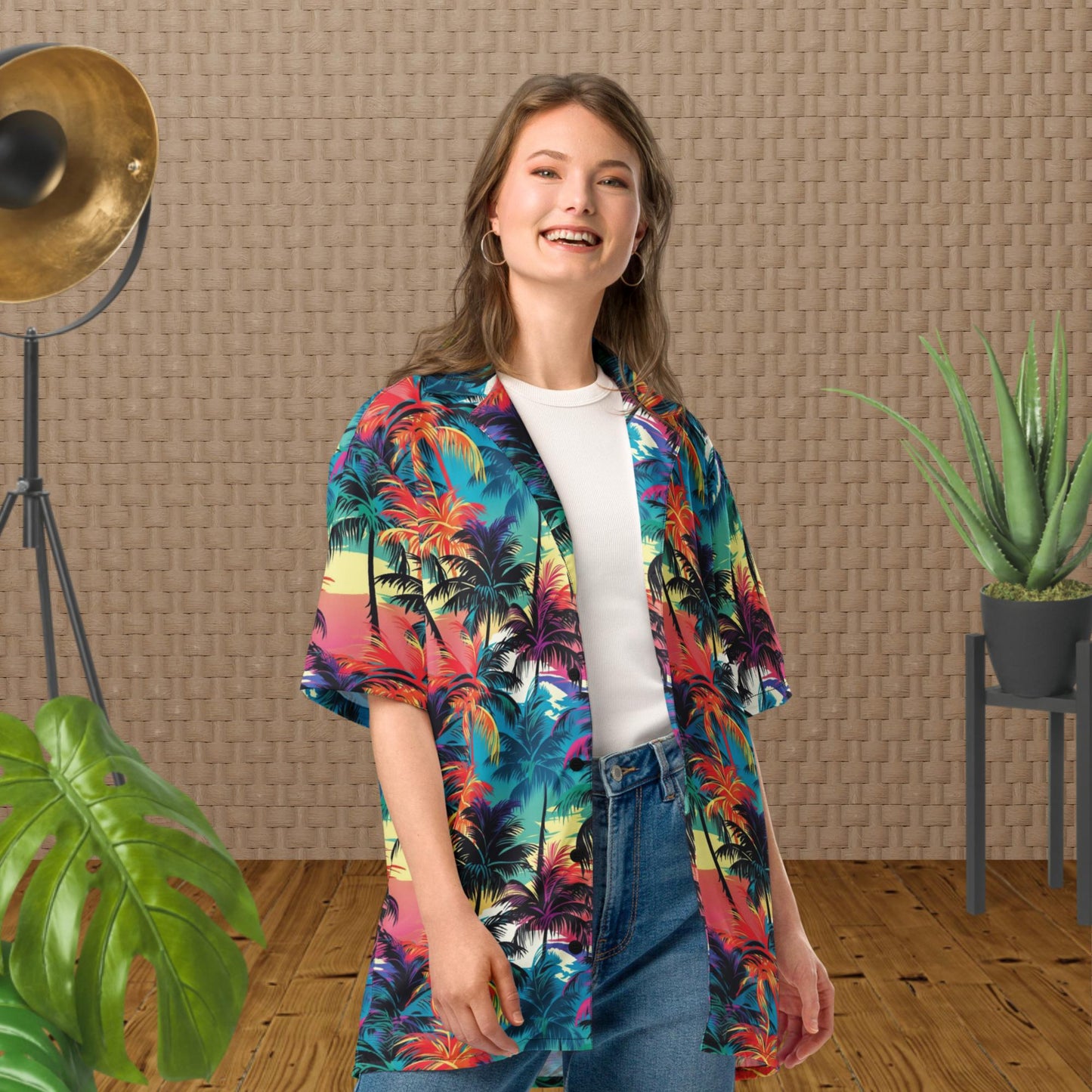 Chemise boutonnée palmier - Palm 06
