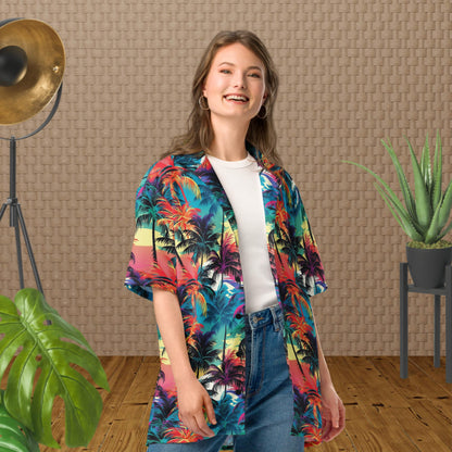 Chemise boutonnée palmier - Palm 06