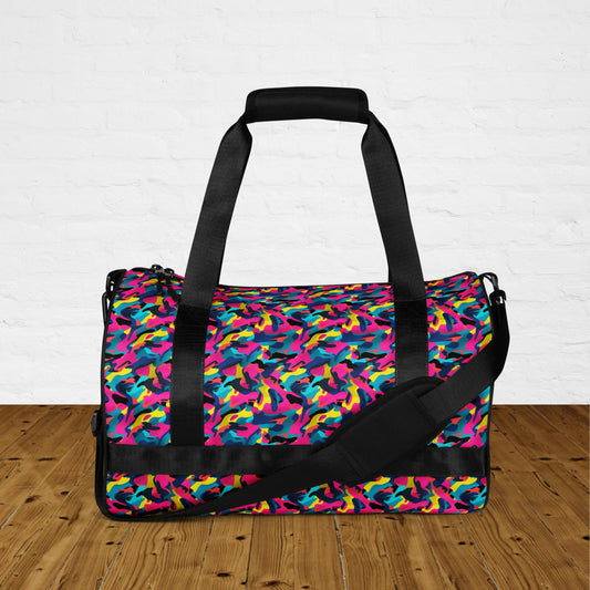 Sac de sport et de danse camouflage multicolore