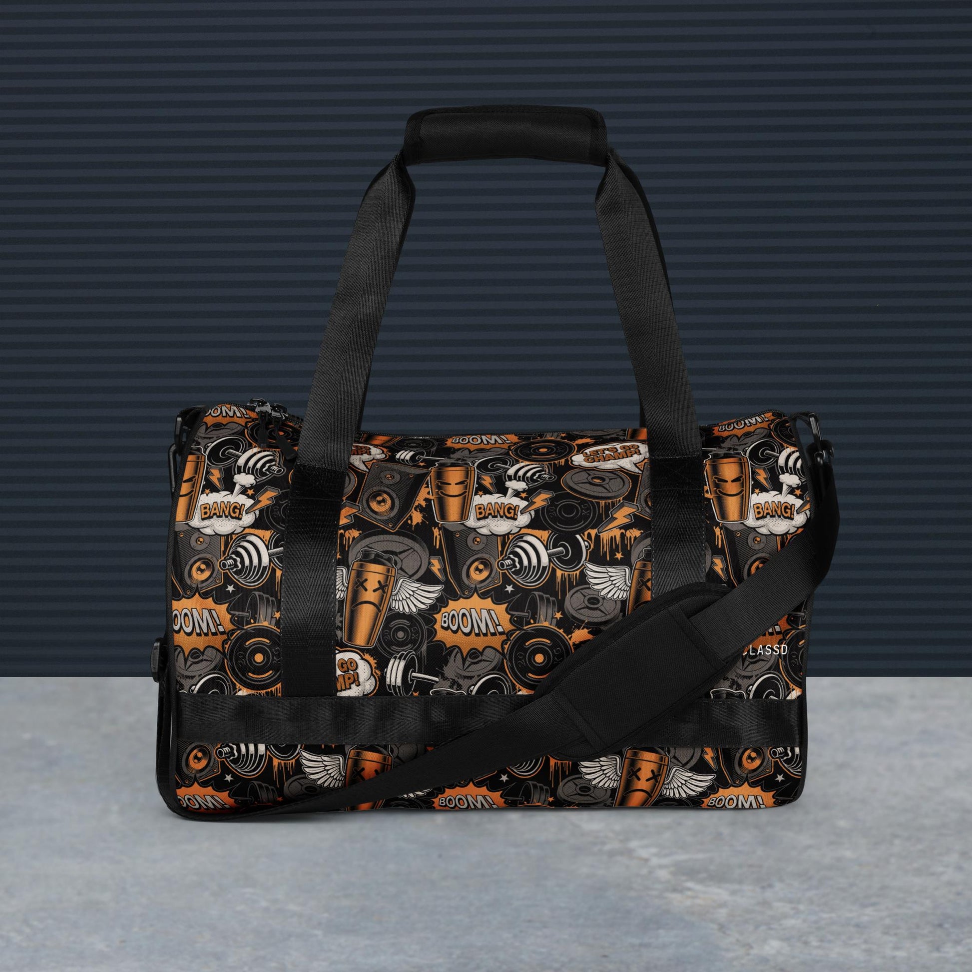 Bronze Power Round Gym & Dance Bag mockup