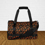 Sac de sport et de danse rond camouflage orange