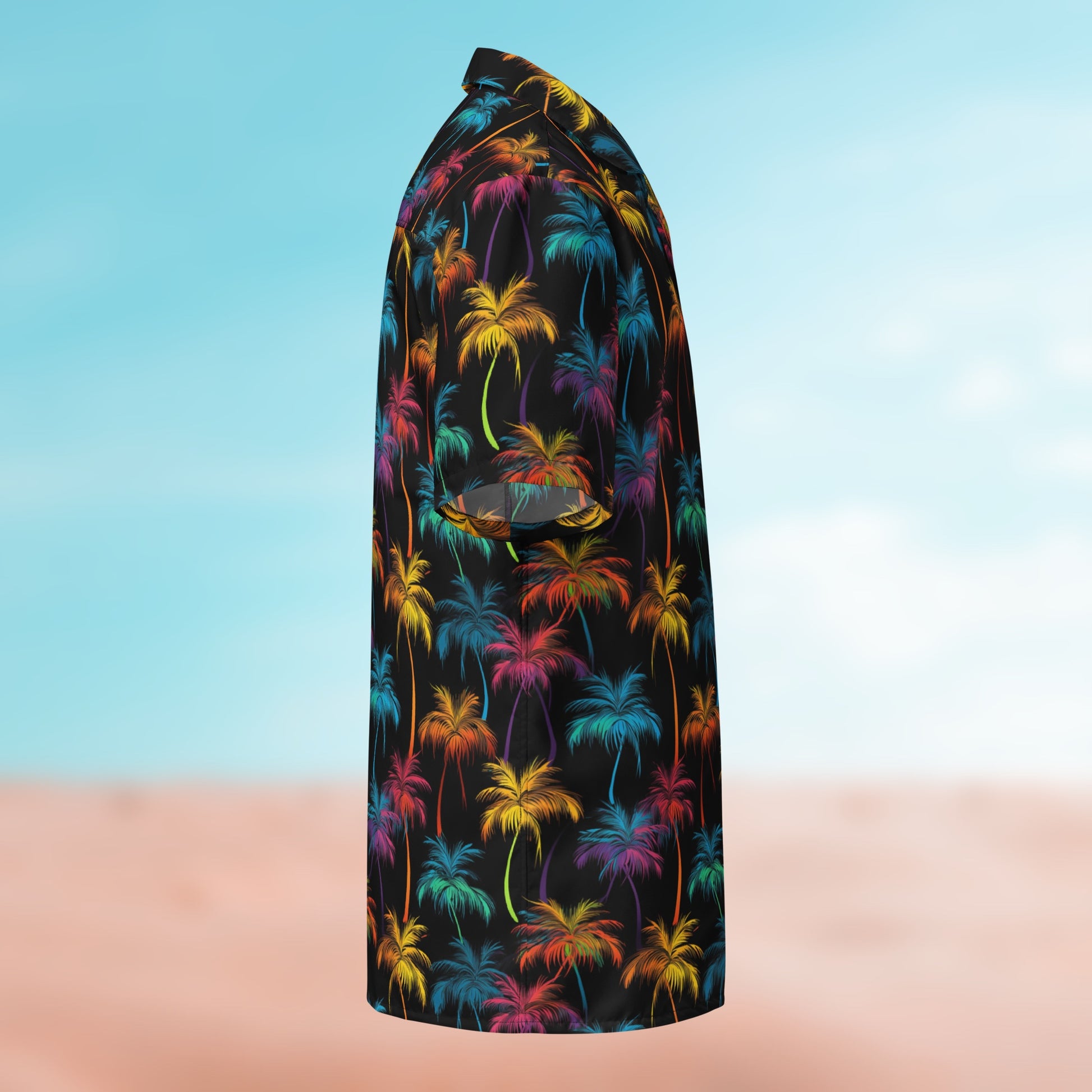 UNCLASSD Palm Button Shirt – Palm 09 colorway, side silhouette