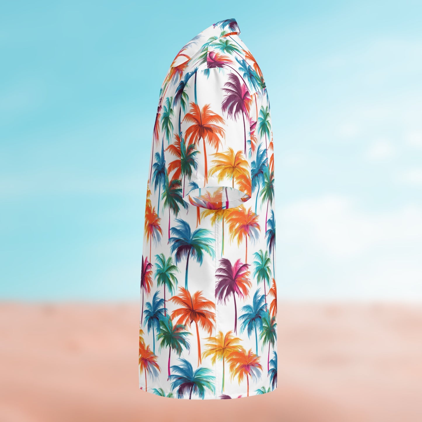 UNCLASSD Palm Button Shirt – Palm 11 colorway, side silhouette