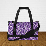 Purple Camouflage Round Gym & Dance Bag