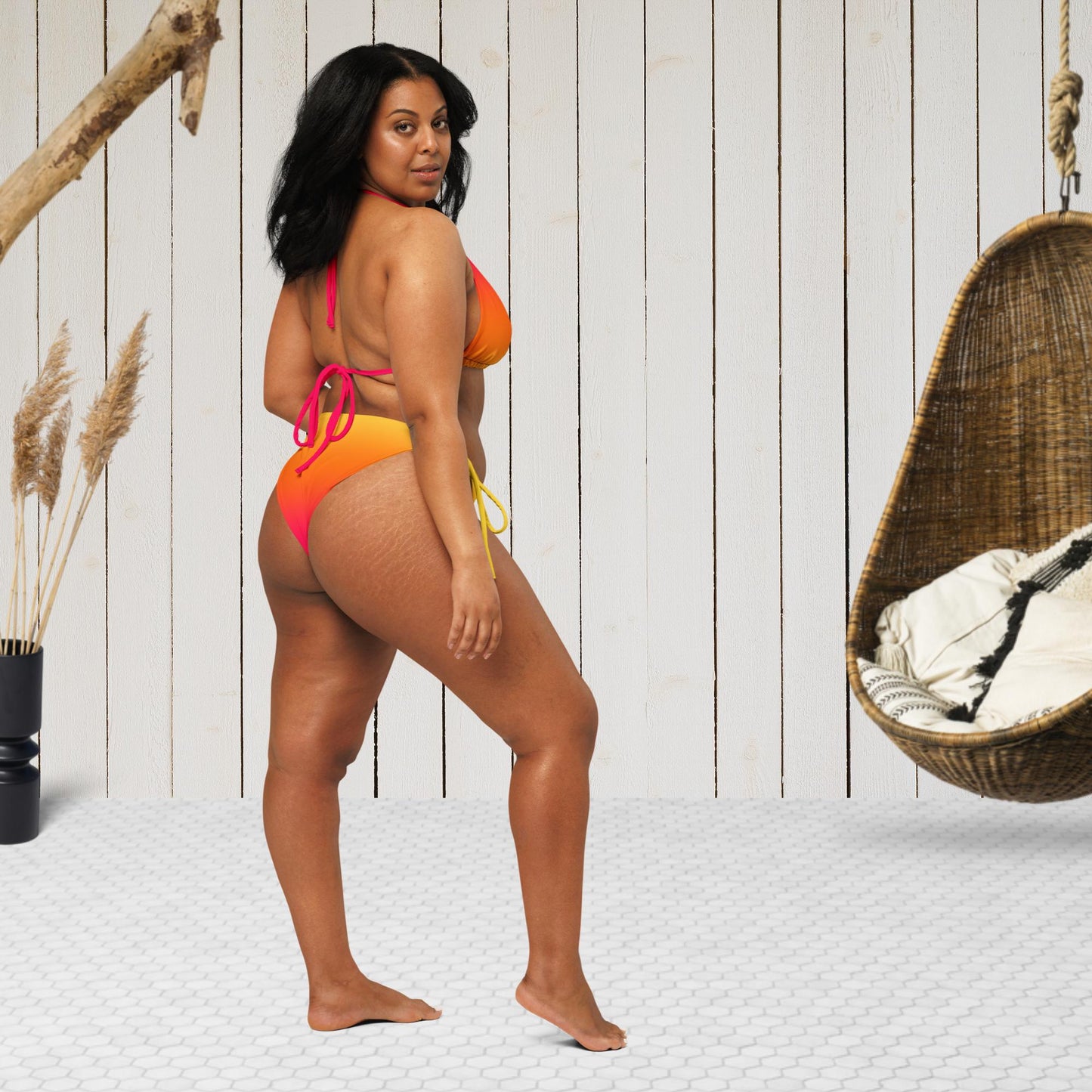 Éruption Solaire | Bikini Triangle Dégradé Fondu