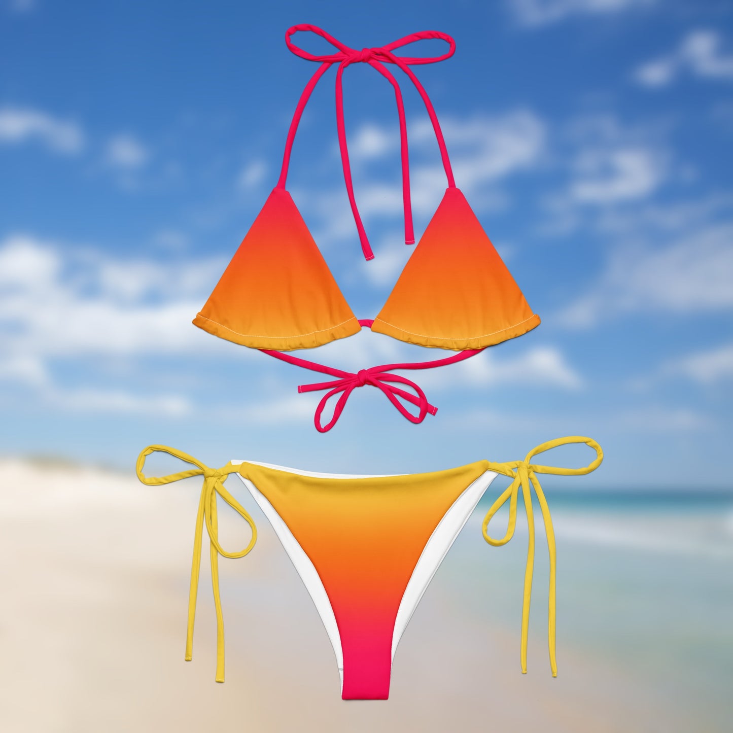 Éruption Solaire | Bikini Triangle Dégradé Fondu