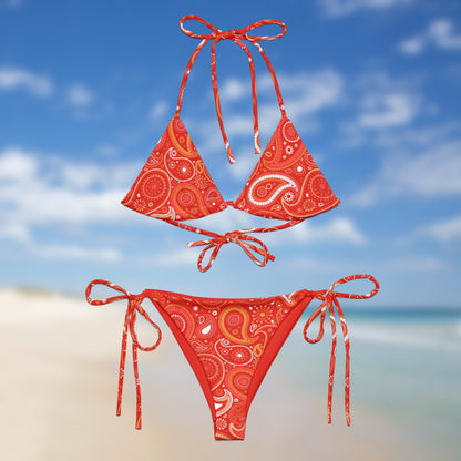 Bandana Coucher de soleil | Bikini triangle Paisley