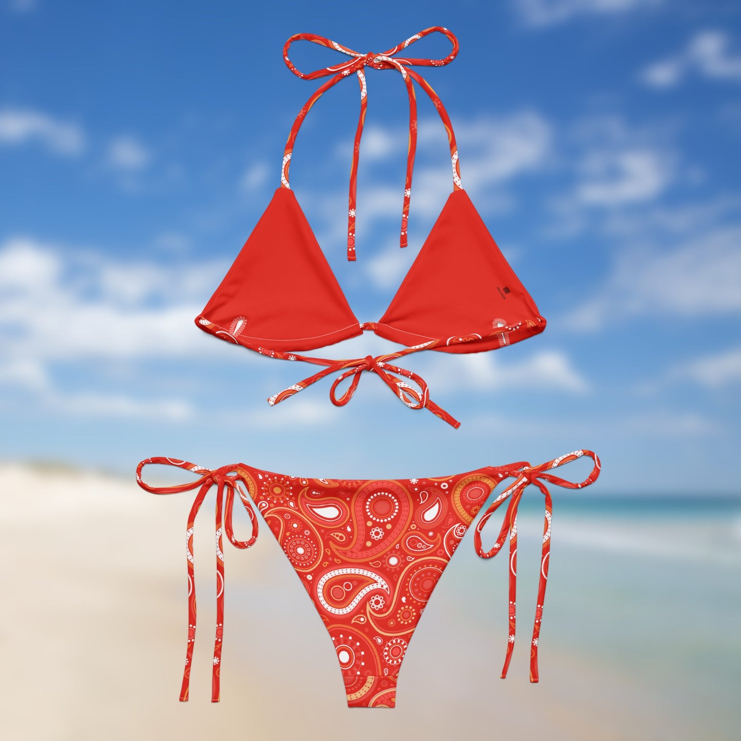 Bandana Coucher de soleil | Bikini triangle Paisley