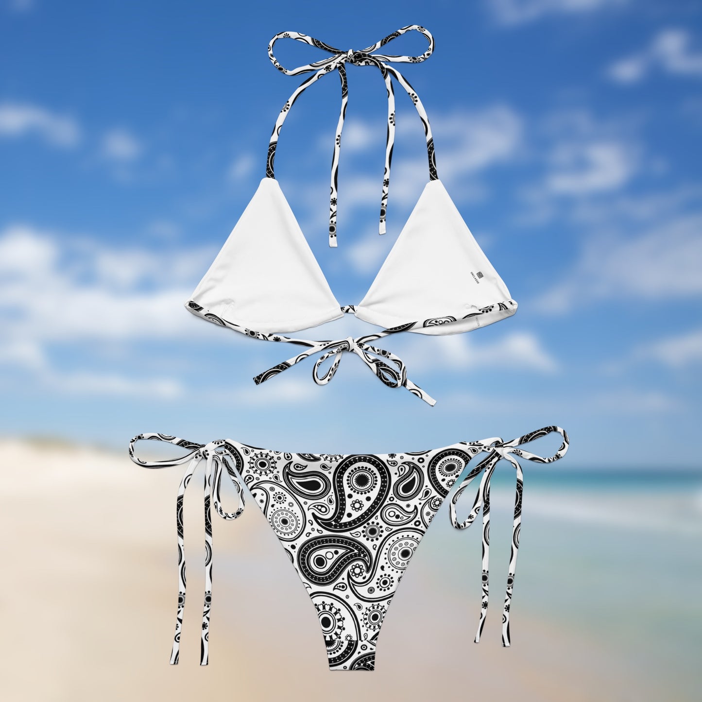 Bandana Blanche | Bikini Triangle Paisley