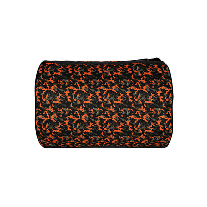 Sac de sport et de danse rond camouflage orange