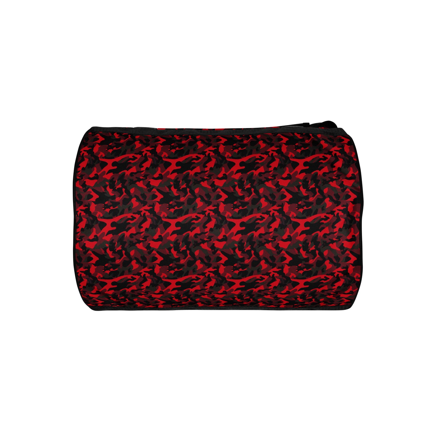 Sac de sport et de danse rond camouflage rouge