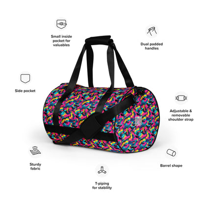 Sac de sport et de danse camouflage multicolore
