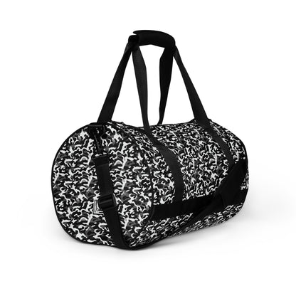 Sac de sport et de danse camouflage noir et blanc