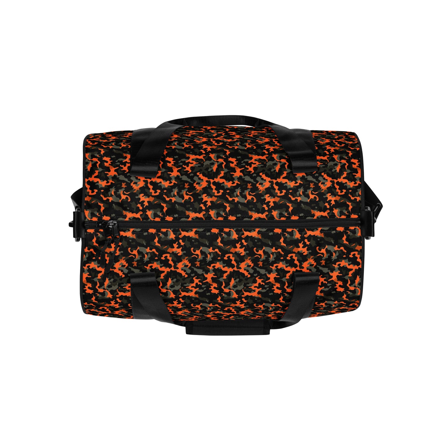 Sac de sport et de danse rond camouflage orange
