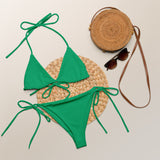 Haut de maillot de bain triangle Émeraude CHROMA Pop
