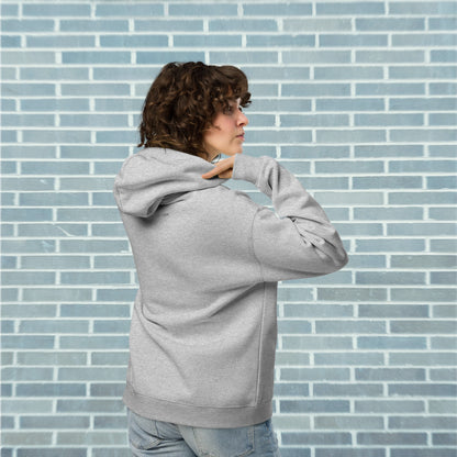 Sweat à capuche oversize CORE — Stone Breath (gris chiné athlétique) 