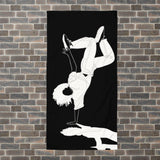 Movement Dance Towel - One hand Freeze - Black