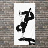 Movement Dance Towel - One hand Freeze - White