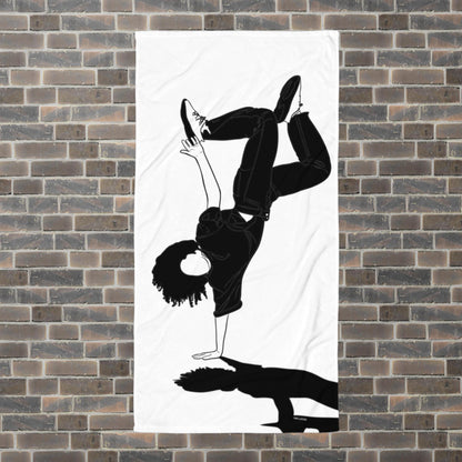 Movement Dance Towel - One hand Freeze - White