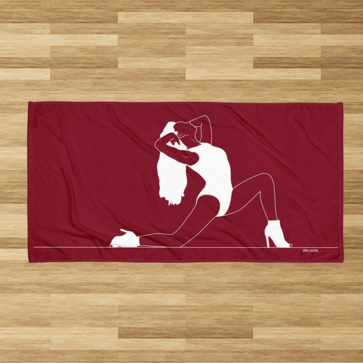 Movement Dance Towel - Heels - Burgund