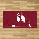 Movement Dance Towel - Heels - Burgund