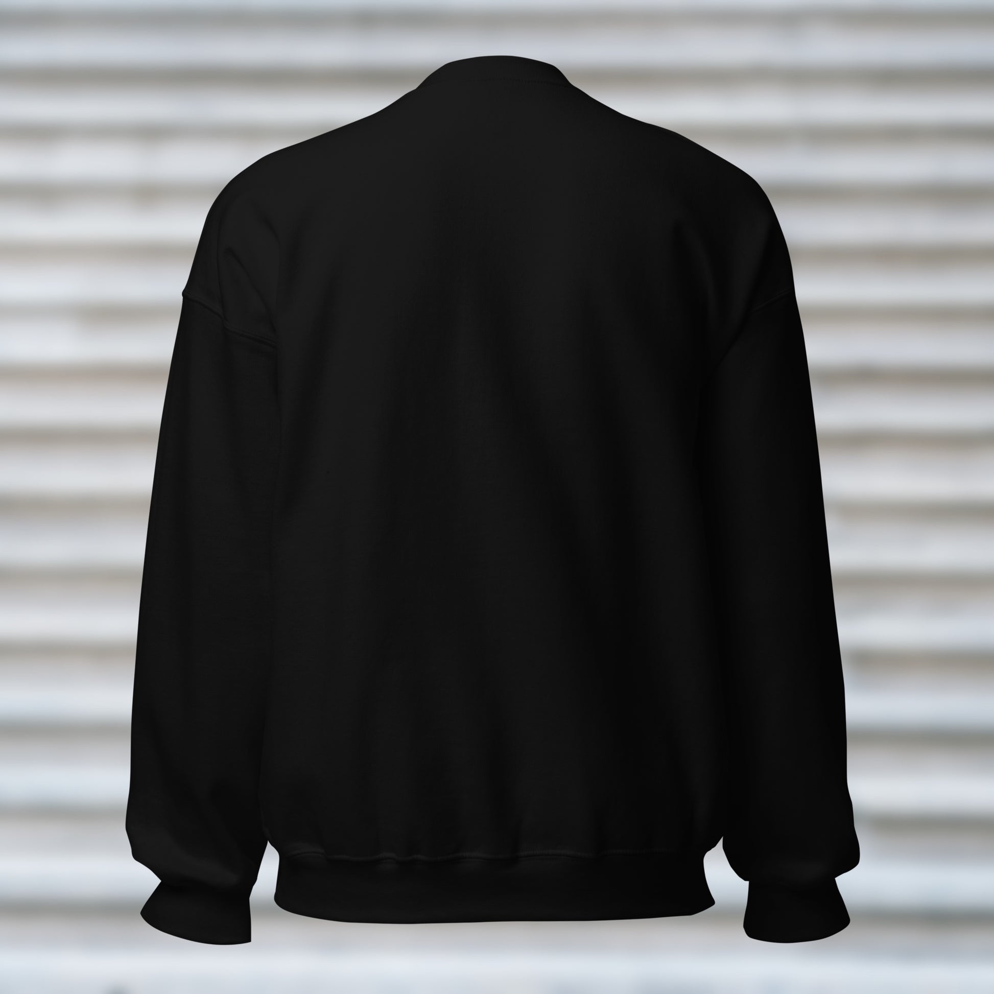 Back view of CORE Black Crewneck Sweatshirt Dancewear