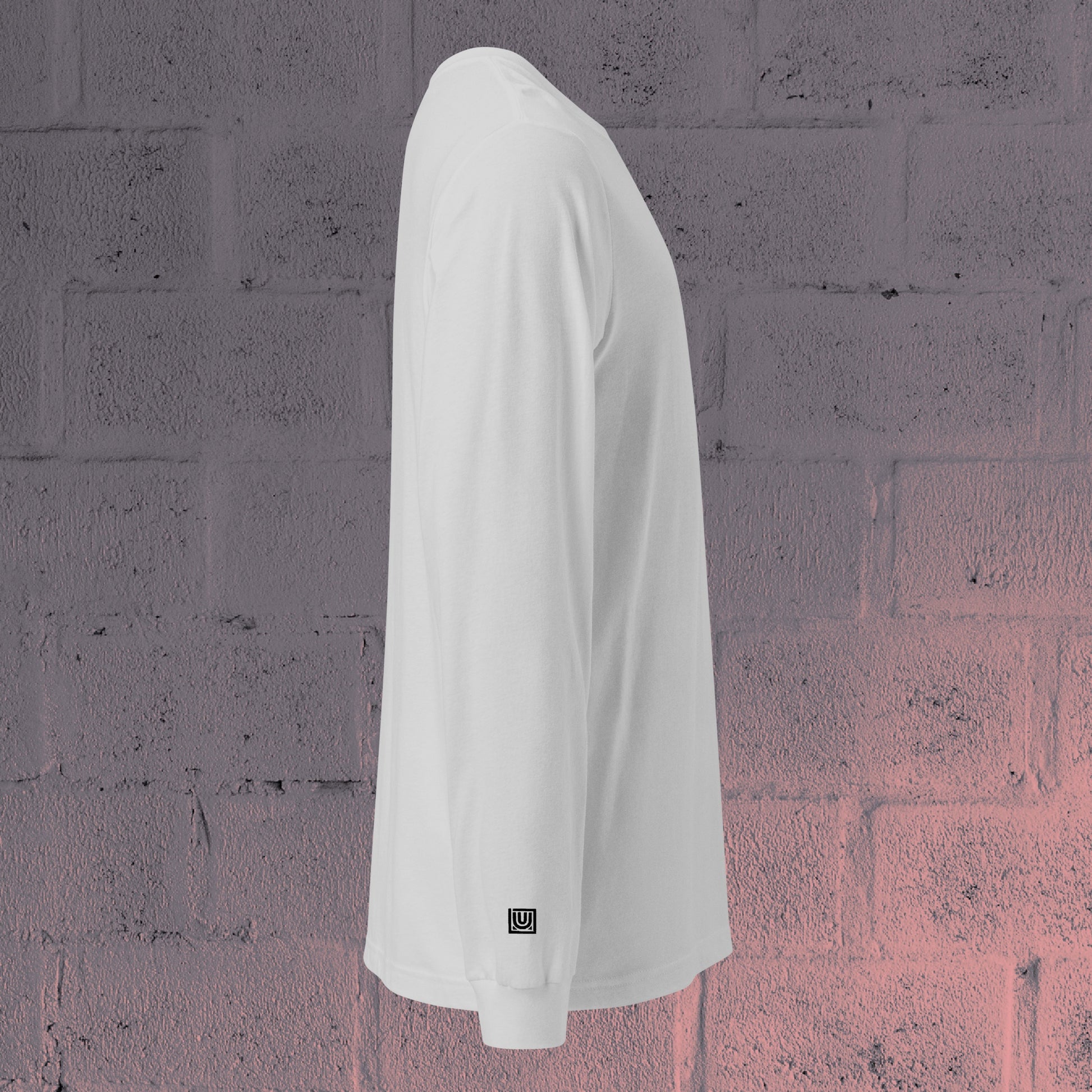 UNCLASSD White long sleeve — clean dancewear for dancers and rollerskaters - right view