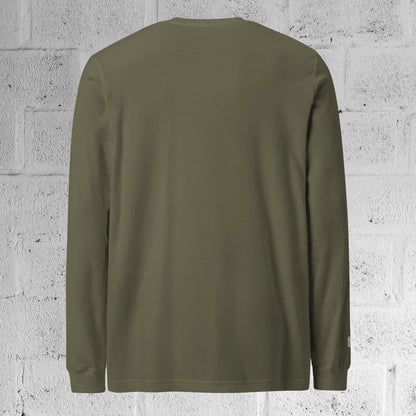 Movement-ready Military Green dancewear top — Structure Flow Freedom - back 